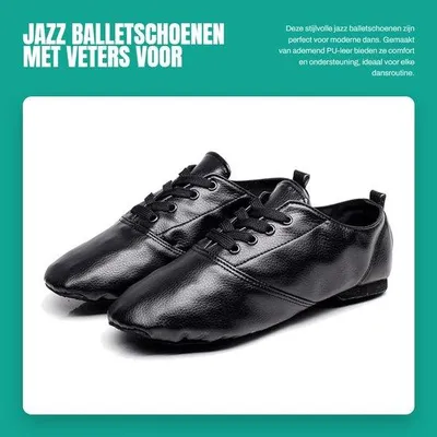 Produktbild von Dailygoods- Ballettschuhe bequem - Tanzschuhe Frauen - Kunstleder - Anti-Slip Zool - Split Sohle - Perfekt für Ballett/Gymnastik
