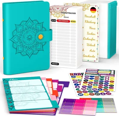 Produktbild von Budget Planner Deutsch A6 Finanzplaner Haushaltsbuch Sparbuch Geld Planer