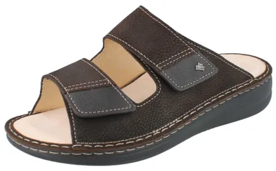 Produktbild von FINN COMFORT Mellow Psara Herren Pantolette dunkelbraun Nubukleder - Größe: 41