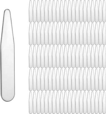 Productafbeelding van 100 stuks kunststof botversterking met witte kraag voor boshelmen