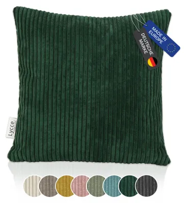 Produktbild von Kissenbezug aus trendigem Cordstoff (40x40cm), grün