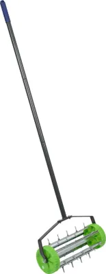 Produktbild von Rollender Rasenbelüfter – 40 cm x 1,4 m – Grün