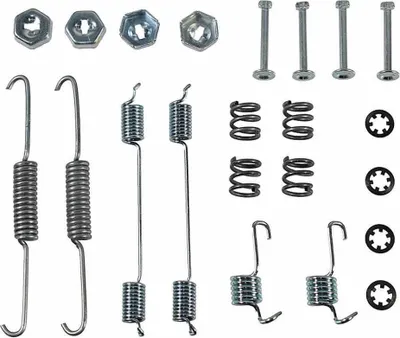 Produktbild von METZGER Zubehörsatz Bremsbacken 105-0674 Hinten für FORD FIESTA III (GFJ)