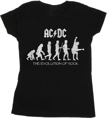 Produktbild von AC/DC - "The Evolution of Rock" T-Shirt für Damen BI4542 (S) (Schwarz)