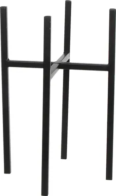 Zdjęcie produktu dla Stojak na rośliny Mica Decorations Ascot - L21 x W21 x H35 cm - Metal - Czarny