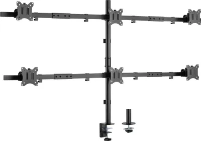 Zdjęcie produktu dla InLine 23108I, Zacisk/przelotka, 43,2 cm (17"), 81,3 cm (32"), 100 x 100 mm, Opcja regulacji wysokości, Czarny