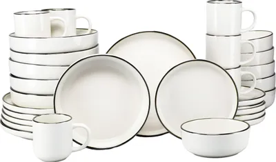 Produktbild von CreaTable, 24794, Nordic Festive Creme, Kombiservice 30-tlg, Steinzeug