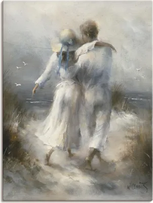Produktbild von ARTland Leinwandbild Romantik Größe: 30x40 cm