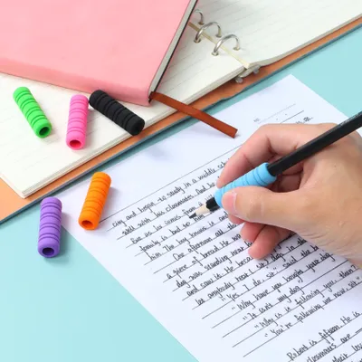 Imagen del producto de Lápices de colores para niños, paquete de 50 unidades, 10 colores, ideales para el aula