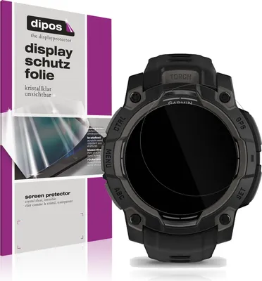 Produktbild von 6x Schutzfolie für Garmin Instinct 3 45mm klar Displayschutzfolie Folie Display Schutz dipos