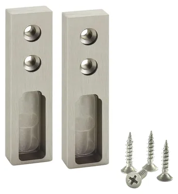 Produktbild von SOTECH Schrankstangenlager seitlich anschraubbar Edelstahloptik – für Aluminium Schrankstange (2 Stück)