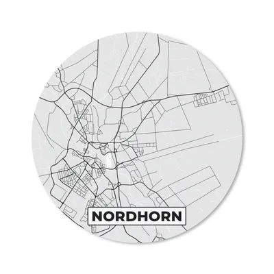 Produktbild von MuchoWow® Mauspad Mousepad Deutschland - Stadtplan - Stadtplan von Nordhorn - Deutschland 50x50 cm - Mousepads - Maus Mat - Pad - Mausunterlage - Vinyl