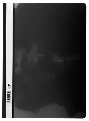 Image de Chemises transparentes A4 PVC noir paquet de 25