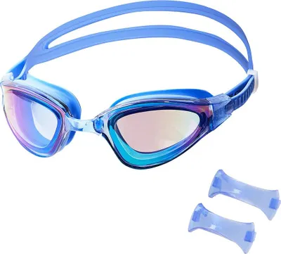 Produktbild von Schwimmbrille, Antibeschlag, UV-Schutz, Blau/Regenbogen