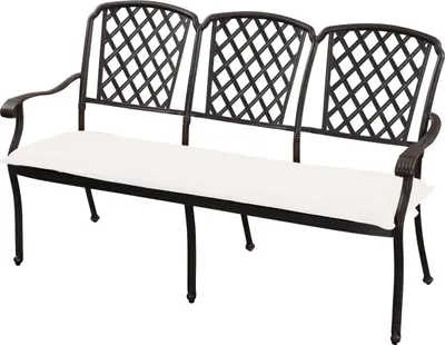 Produktbild von Inko Rocco Stapelbank Gartenbank Sitzbank Alu-Guss 160x64x92,5 cm 2 Farben zur Wahl