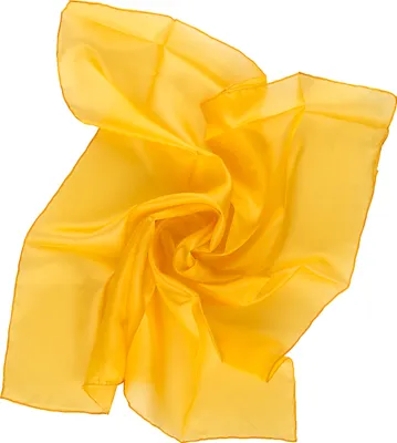 Produktbild von Nickituch Seidentuch gelb indischgelb Seide 55x55cm
