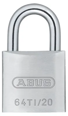 Productafbeelding van Abus Hangslot - Titalium - 20 mm - Slotkast van Aluminium - Beugel van Gehard Staal met NANO PROTECT Coating - Verstelbaar 60-150 mm - Paracentrisch Sleutelprofiel - Zilver