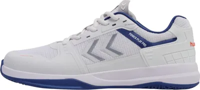Produktbild von Hummel Power Play Pro Indoor Hallenschuhe Sportschuhe Handballschuhe weiss/blau 225338-9368, Schuhgröße:48.5 EU