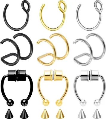 Produktbild von Edelstahl Magnetische Clip 9-teilig Schmuck