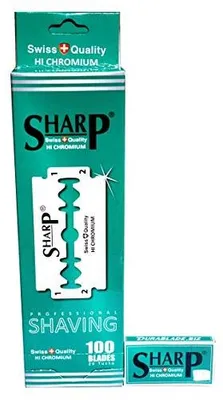 Produktbild von Razor Blades Club 100 Rasierklingen Sharp Hi Chromium | Ersatzklingen für Rasier