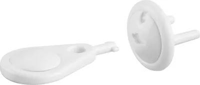 Image de Lot de 12 caches prises, blanc - THIRARD