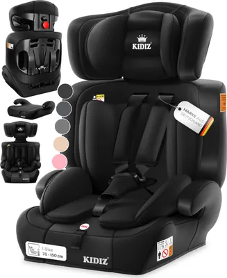 Produktbild von KIDIZ® Autokindersitz Gruppe 1+2+3 9-36kg, 5-Punkt-Gurt, verstellbare Kopfstütze