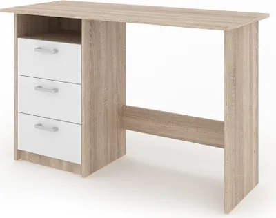 Produktbild von Vicco Schreibtisch Meiko, 120 x 50 cm, Sonoma/Weiß