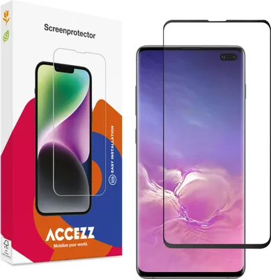 Productafbeelding van Accezz Gehard Glas Full Cover Screenprotector voor de Samsung Galaxy S10 Plus