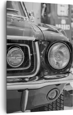 Produktbild von Bild auf Leinwand - Leinwandbild - Einteilig - Ford Mustang Mach - 80x120cm - Wand Bild - Wanddeko - Wandbilder - Leinwanddruck - Wanddekoration - Leinwand bilder - Wandbild - PA80x120-4619