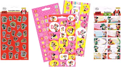 Produktbild von Sticker Minnie Mouse ABC + Book + Crystel Glitter