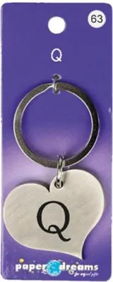 Image de Porte-clés cœur - Q