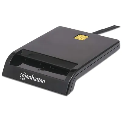 Produktbild von MANHATTAN Smartcard-Lesegerät Chipkartenleser USB extern