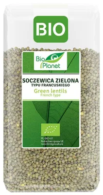 SOCZEWICA ZIELONA TYPU FRANCUSKIEGO BIO 500 g - BIO PLANET