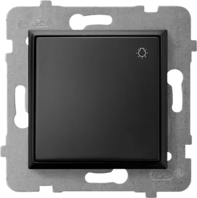 Zdjęcie produktu dla Ospel ŁP-5U/m/33, Czarny, IP20, 250 V, 10 A, 71 mm, 40 mm
