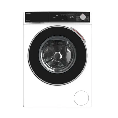 SHARP ES-NFA816BW1NA-DE Waschmaschine Frontlader, 8kg, 1600U/min, 15 Programme inkl. 12 Min. Kurzprogr., Allergiker-Programm, AquaStop, Weiß