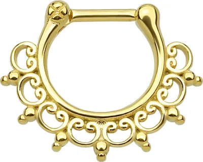 Produktbild von Nasenpiercing Septum Ring Clicker Nasenring Klapp Piercing Nase Chirurgenstahl