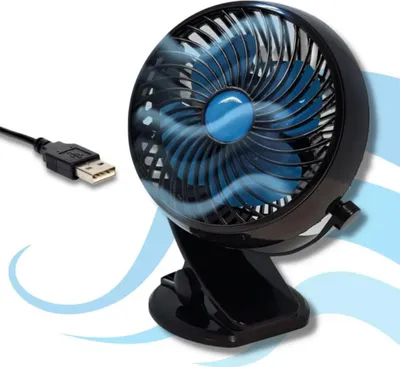 Produktbild von Starlyf® Fast Fan - Akku Ventilator, USB, Miniventilator, Ventilator, kabellos und wieder aufladbar, Akku, tragbarer Ventilator, 360 ° schwenkbar