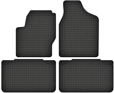Produktbild von Gummimatten passend für  Ford Galaxy I (1995-2006) Gummi Fußmatten Satz Schwarz + Stopper