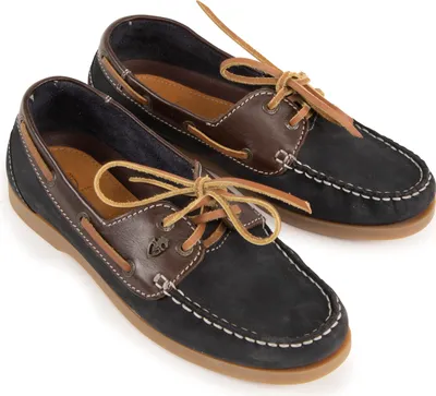 Image de Moretta - Damen Bootsschuhe "Avisa", Leder ER390 (37 EU) (Marineblau)