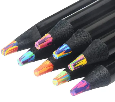 Produktbild von Regenbogen-Buntstifte, mehrfarbig, vorgespitzt, für Erwachsene, zum Ausmalen, Skizzieren und Zeichnen