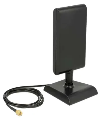 Productafbeelding van DELOCK 88992, 4 dBi, 50 ohm, Richtantenne, SMA, 2,0:1 - 4,0:1, Zwart
