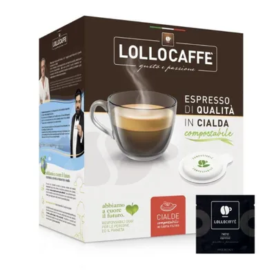 Immagine prodotto di 150 Cialde Lollo Caffè Miscela Nera Caffè Intenso – ESE 44 mm