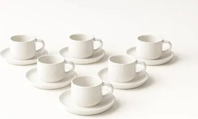 Produktbild von Bricard Lunel Kaffeeset – 12-teilig – 200 ml – Weiß
