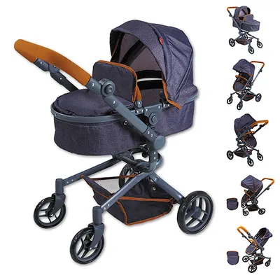 Produktbild von Knorrtoys Puppenwagen Boonk - dark blue