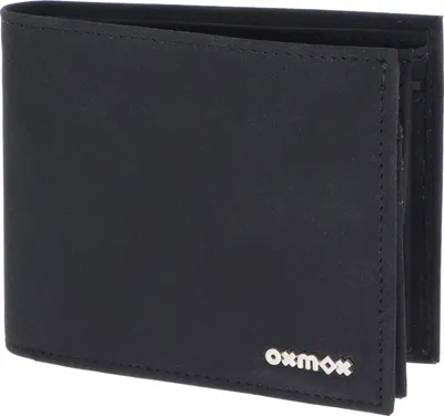 Produktbild von oxmox Geldbörse New Cryptan RFID Protect Querscheinbörse Pure 2.0 Metal Square Black schwarz