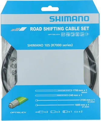 Image de Jeu de câbles de vitesses Shimano 105 OPTISLICK, couleur : noir