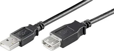 Produktbild von goobay Prodlužovací kabel USB2++ bk 5,0 m | HighSpeed