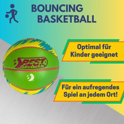 Produktbild von Mini Bounce basketball - Blau/Grün, Farbe:blau/grün