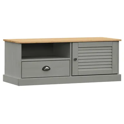Productafbeelding van vidaXL TV-kast VIGO, grijs, 106x40x40 cm, massief grenenhout