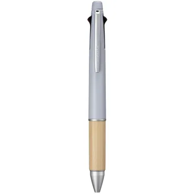 Productafbeelding van Uni Mitsubishi Pencil Jetstream Bamboo 4&1 Multifunctionele pen - 0,5 mm - Blauwgrijs